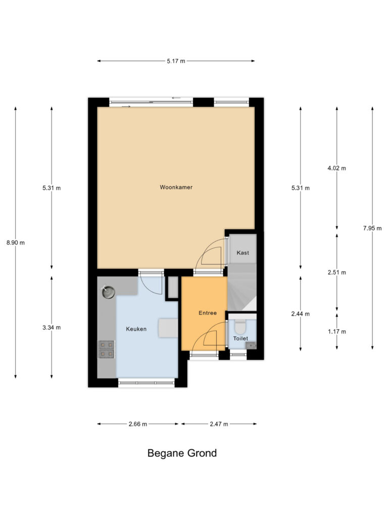 Gouda – Componistenlaan 49 – Plattegrond