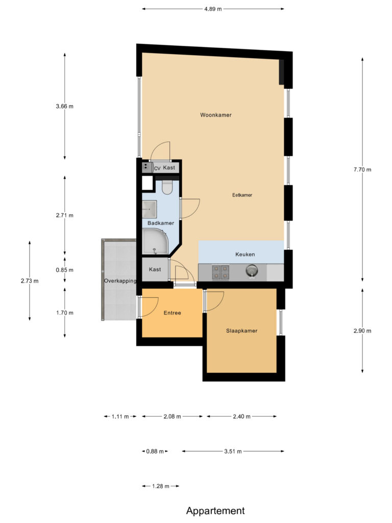 Gouda – Peperstraat 16-2 – Plattegrond 2