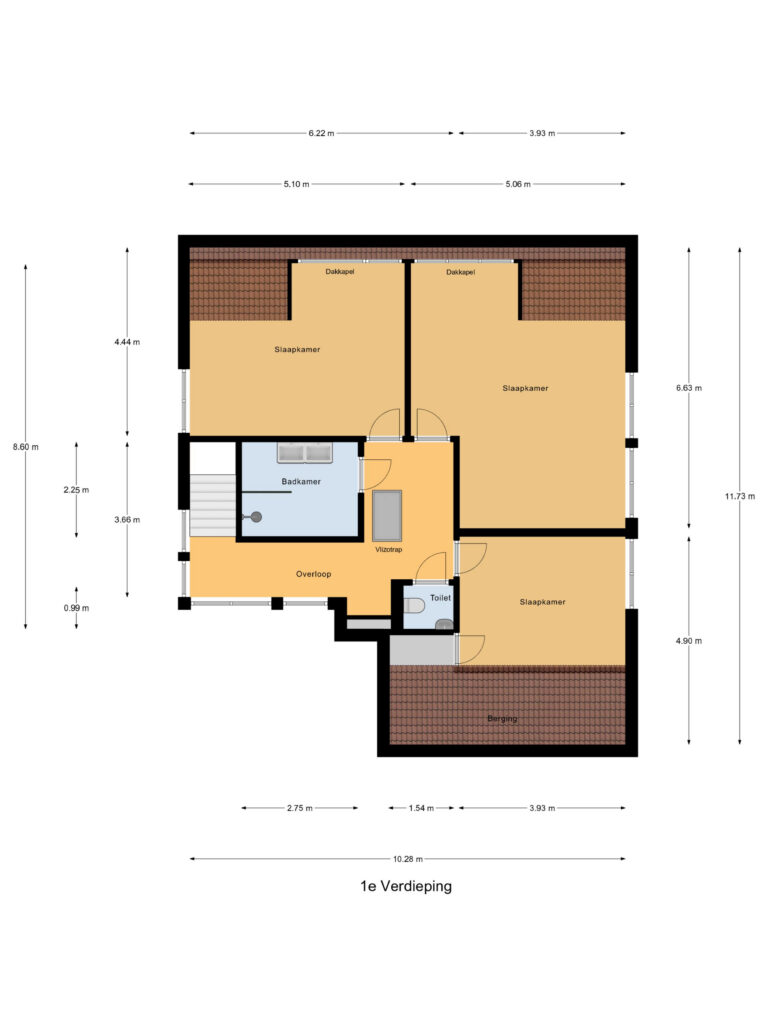 Waddinxveen – Brugweg 102B – Plattegrond 3