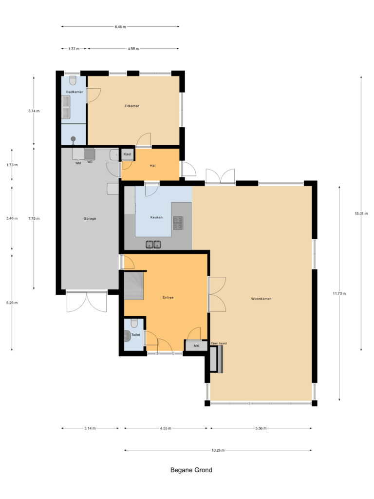 Waddinxveen – Brugweg 102B – Plattegrond 2