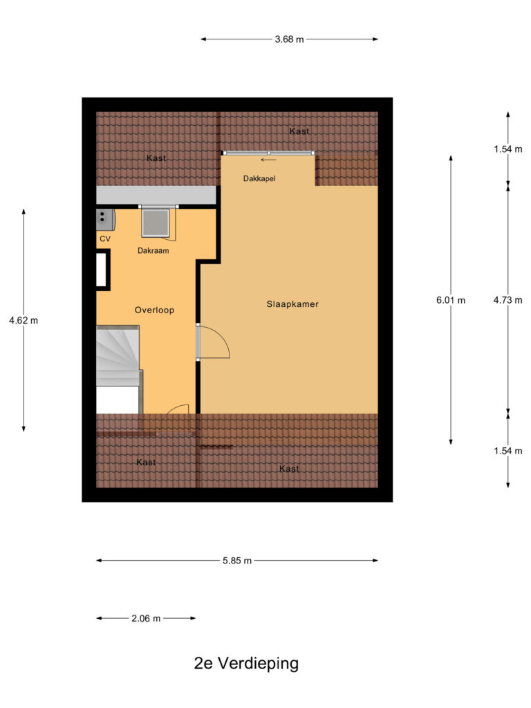 Waddinxveen – Noordeinde 67 – Plattegrond 4