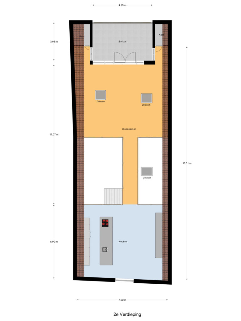 Gouda – Peperstraat 128 – Plattegrond 3