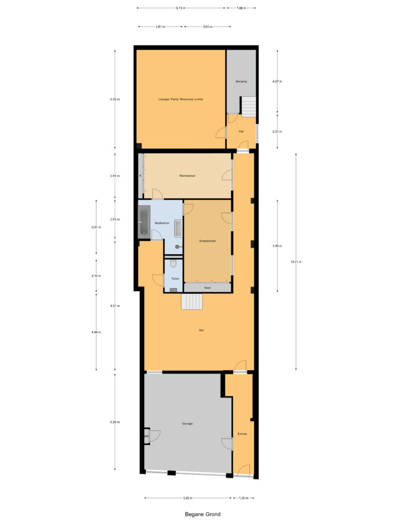 Gouda – Peperstraat 128 – Plattegrond