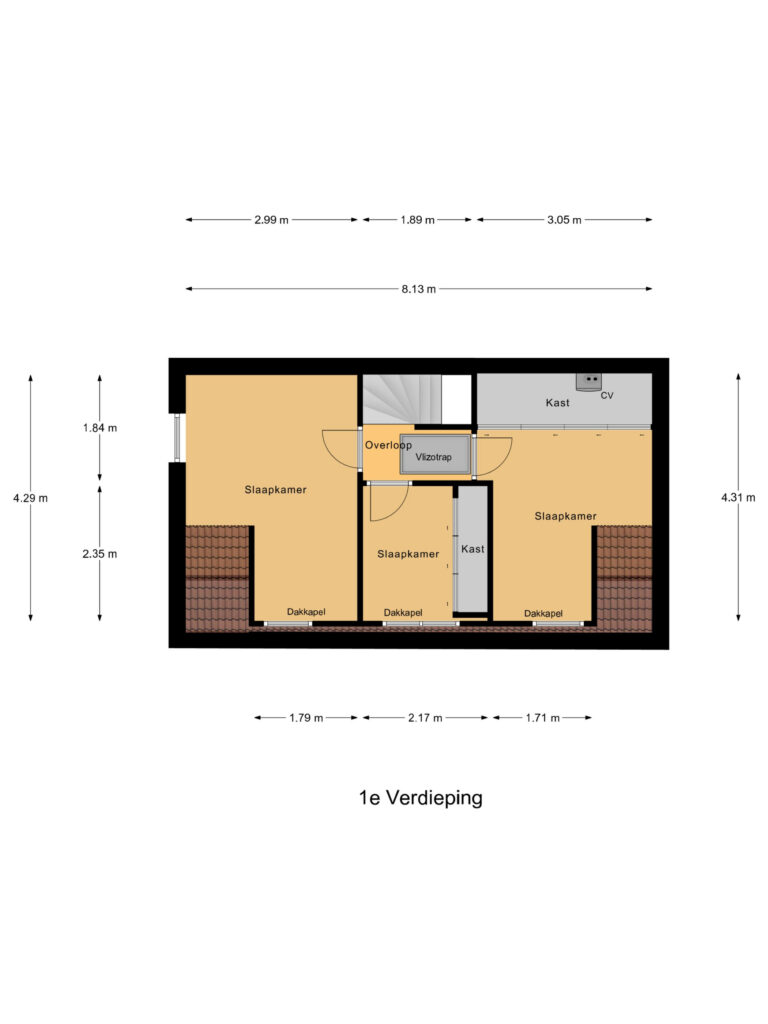 Gouda – Clementpolderstraat 1 – Plattegrond 3