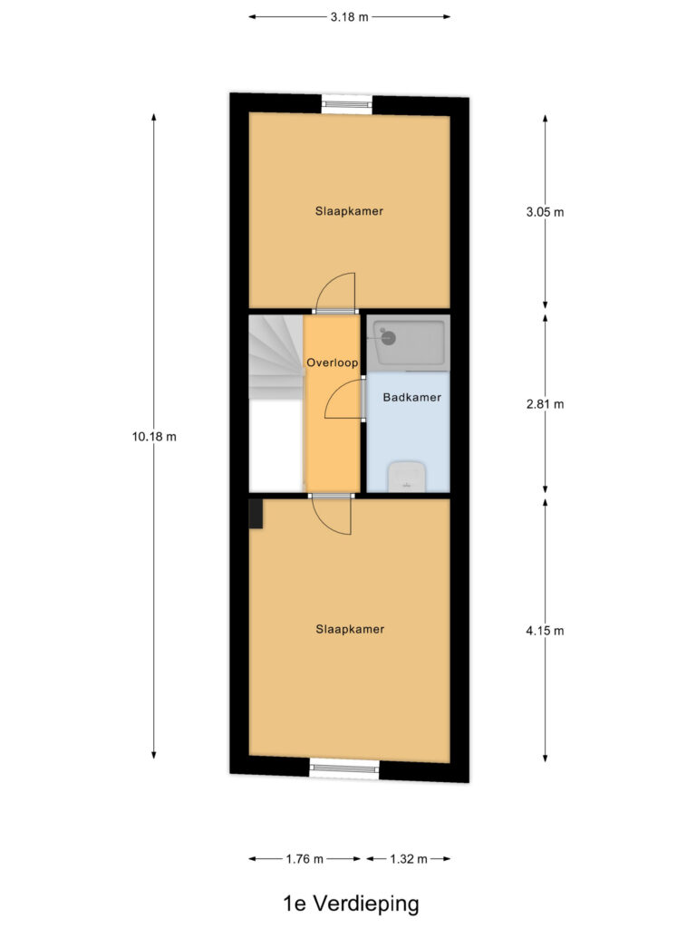 Gouda – Walestraat 13 – Plattegrond 2