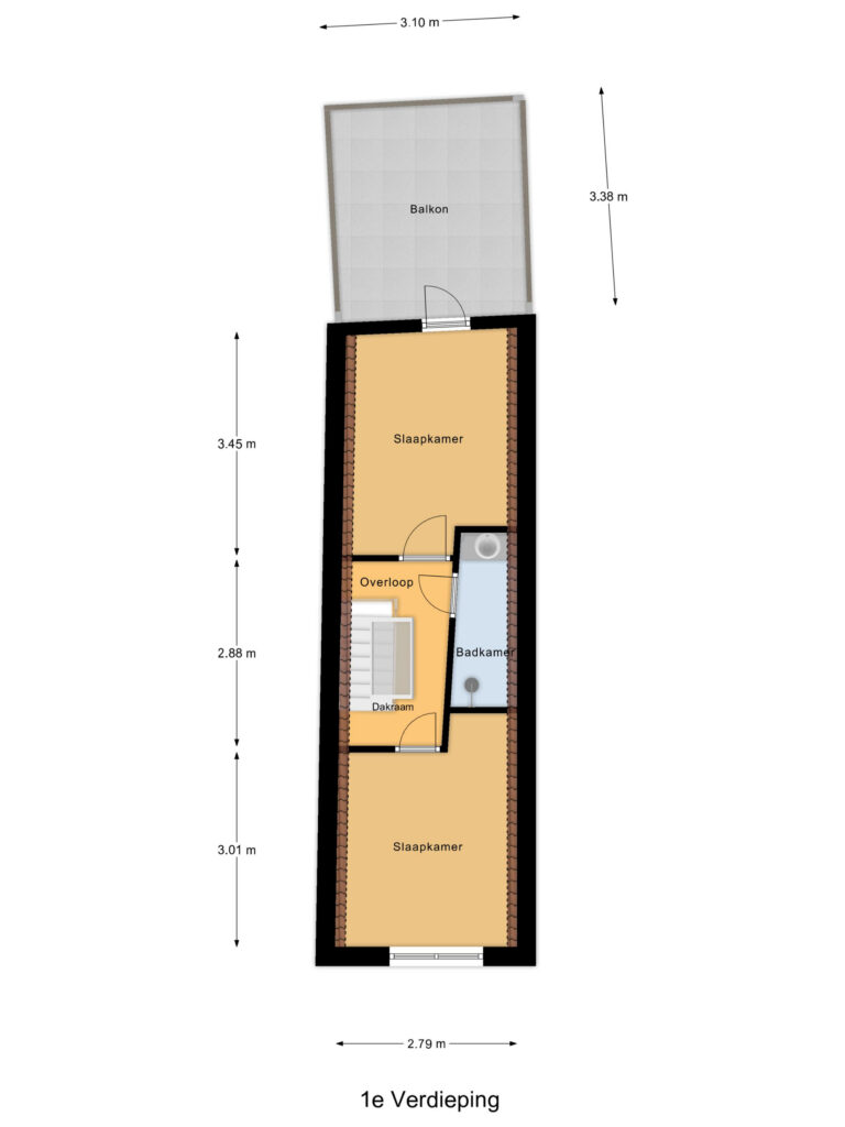 Gouda – Komijnsteeg 57 – Plattegrond 4