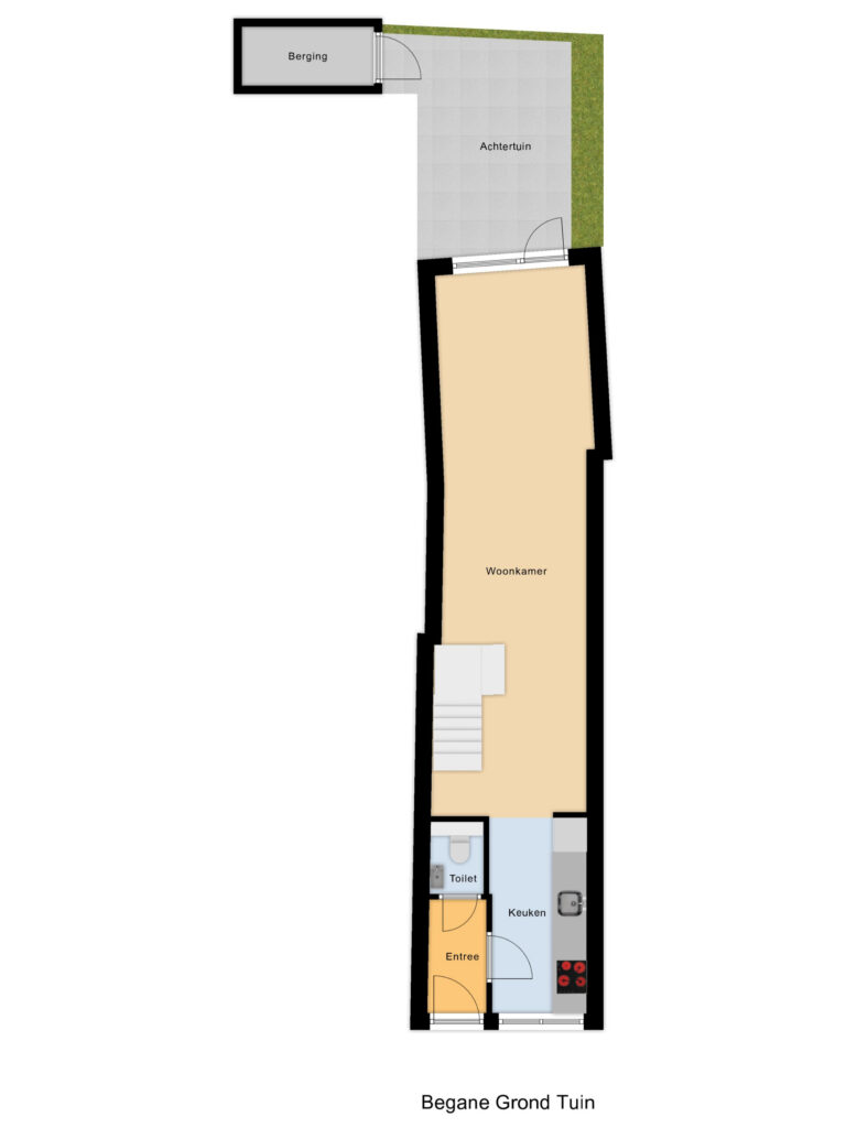 Gouda – Komijnsteeg 57 – Plattegrond 2